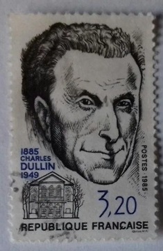 Znaczek pocztowy CHARLES DULLIN Francja 1985