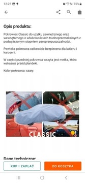 Pokrowiec na auto 