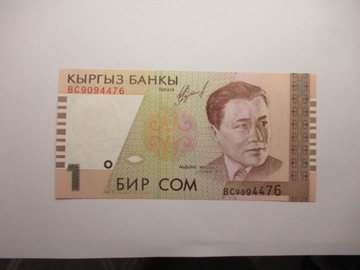 BANKNOT 1 SOM 1999,KIRGISTAN