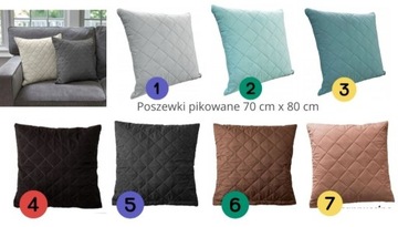 Poszewka na poduszkę 70 x 80 pikowana