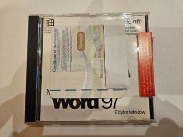 Oryginalny edytor tekstowy MS Word 97 CD + KEY