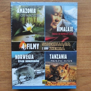 Szokująca Ziemia: Amazonia... 4 x Blu-ray