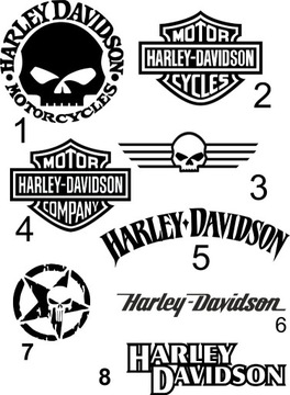 Harley Davidson Naklejka na Auto Motocykl 