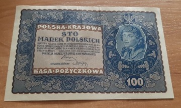 100 Marek Polskich 1919 piękny stan