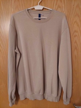 Bluza sweter basic rozmiar s beżowa h&m him hm 