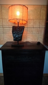 Lampa stołowa nocna, drewno