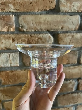 Świecznik szkło tealight Krosno handmade