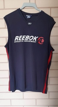 Granatowy top koszulka bez rękawów Reebok roz M