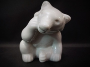 Figurka miś niedźwiedź porcelana pamiątka #CO