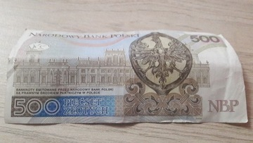 Banknot 500 zł NBP 