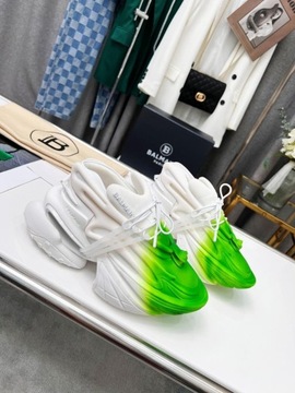 Hit Sneakersy Balmain model white/green