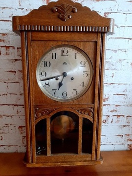 Stary zegar wiszący antyk kwadransowy Thomas Halle