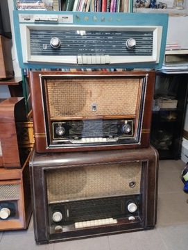 Sprzedam stare radia lampowe 7 sztuk 