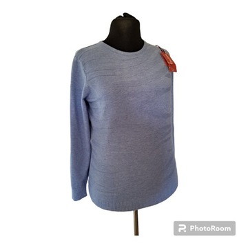 Bluzka damska sweterek niebieski XXL