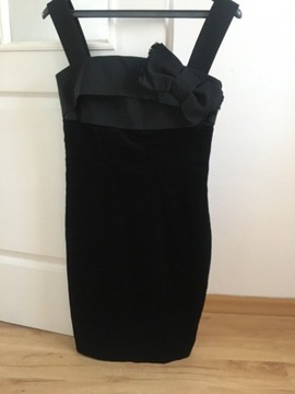 Czarna aksamitna sukienka Luisa Spagnoli