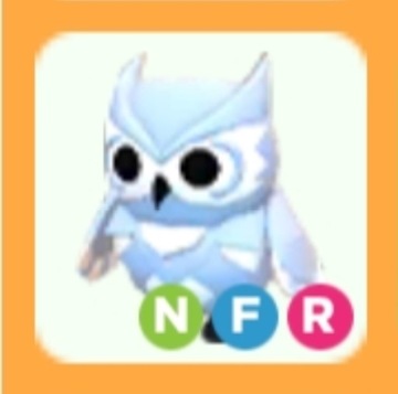 Roblox Adopt Me Snow Owl NFR neon FR