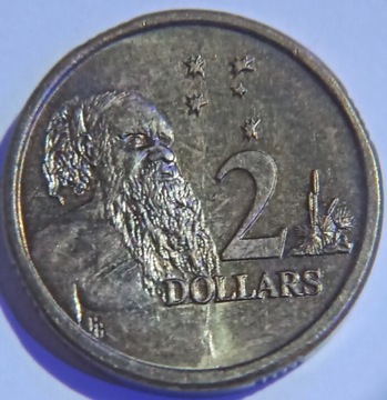2 dolary Australia 1989r inicjał HH rzadka