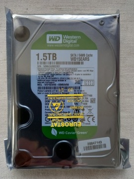 Dysk 1,5TB WD15EARS SATA mało używany