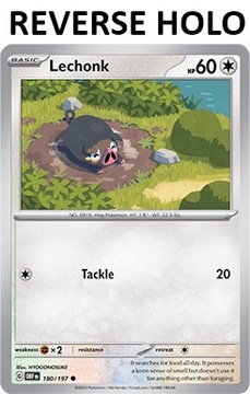 Karta Pokemon Lechonk (OBF 180) 180/197 R. Holo