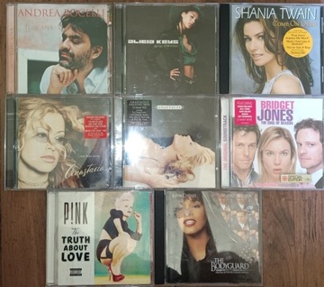 Zestaw 8CD Pink Anastacia Andrea Bocelli Shania Twain