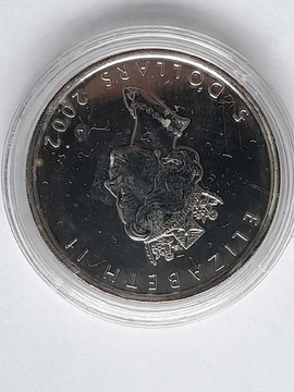 Kanadyjski Liść Klonowy 2002 1oz Maple Leaf Silver