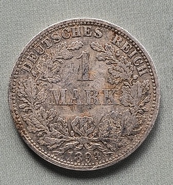 1 marka 1893 A  srebro 