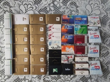 Zapałki Marlboro, Camel, Salem, zestaw 40 szt. 