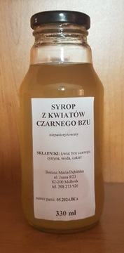 Syrop z kwiatów bzu czarnego