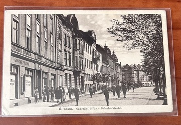 Pocztówki - Cieszyn/Teschen - Bahnhofstrasse