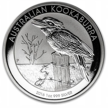 KOOKABURRA 2016 AUSTRALIA 1$ 1oz. srebro 999