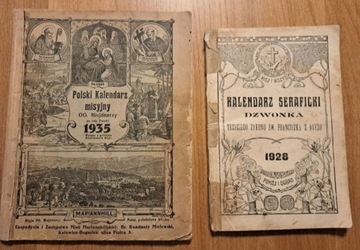 Kalendarze misyjne Lwów i Katowice 1928 - 35 rok