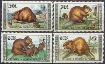 Mongolia Mi 2021-24** - Bobry