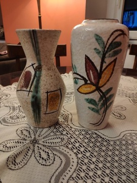 Ceramiczny wazon Scheurich zestaw 2 szt sygnowane