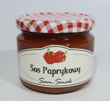 Sos paprykowy, domowy, 330 gram