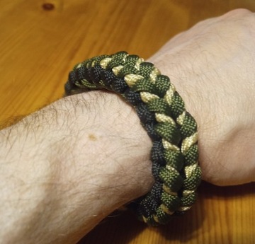 Bransoletka SURVIVAL typu "Ninja" - paracord 550/5