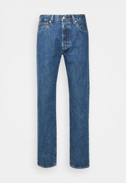 Levi's 501 - Jeansy Straight Leg. Spodnie niebieskie.