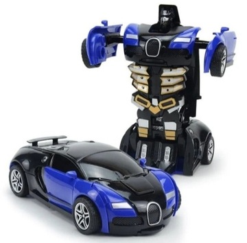 Auto robót Transformers niebieska wyścigówka nowe