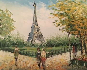 Obraz olejny-Paryż
