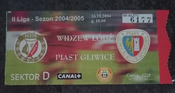 Widzew  - Piast Gliwice 16.10.2004