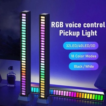 Listwa RGB sterowanie dżwiękiem bez akumulatora