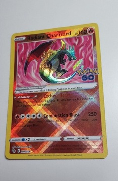 Karta pokemon Radiant Charizard w st.bdb