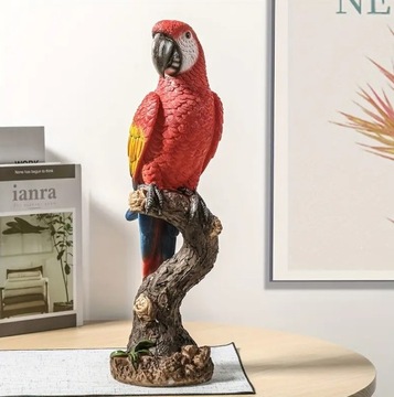 Papuga ara statua żywiczna figurka żywica 40 cm