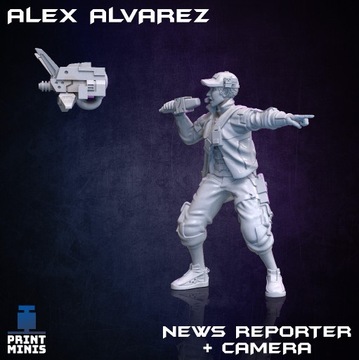 Alex Alvarez News Reporter - Print Minis