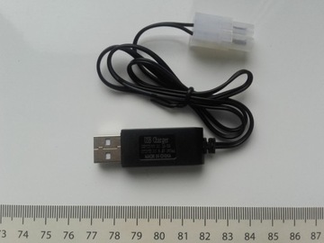 Ładowarka USB do akumulatorów 8,4V, 250mA wtyczka 