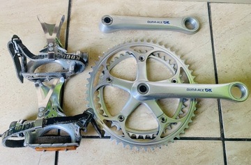 Korby SHIMANO DURA-ACE 600 OX AX Pedały 170 UNIKAT