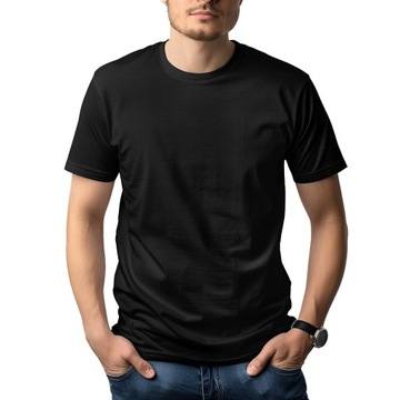 Klasyczne Koszulki Czarne T-shirt 5-pak 5XL