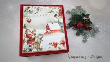 Album na zdjęcia White Christmas scrapbooking 