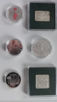 Srebrne monety kolekcjonerskie 10zł i 20zł