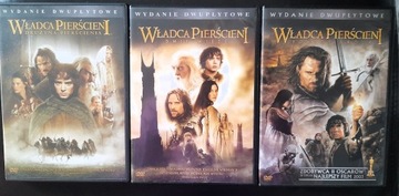 3 x DVD Władca Pierścieni -Drużyna/ 2 Wieże/Powrót