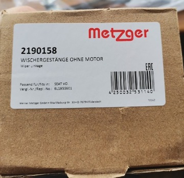 Metzger 2190158 Napęd wycieraczek